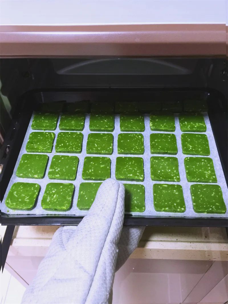 抹茶杏仁饼手把手教程，清新了夏天