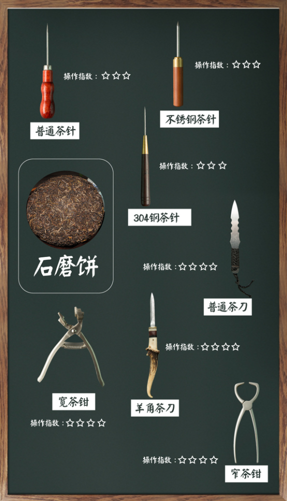 疯狂实验：饼、砖、沱,不同的紧压茶该用哪种工具撬茶最省力？