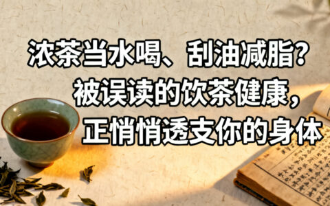 浓茶当水喝、刮油减脂？被误读的饮茶健康，正悄悄透支你的身体