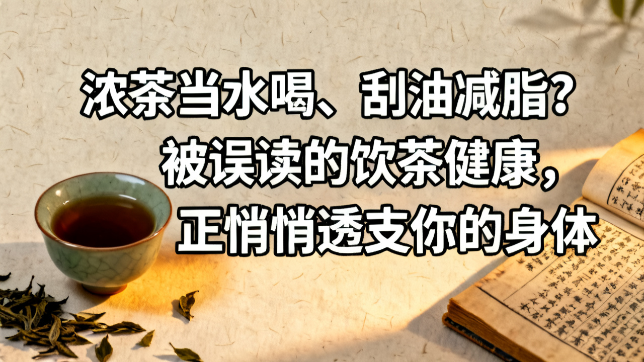 浓茶当水喝、刮油减脂?被误读的饮茶健康,正悄悄透支你的身体