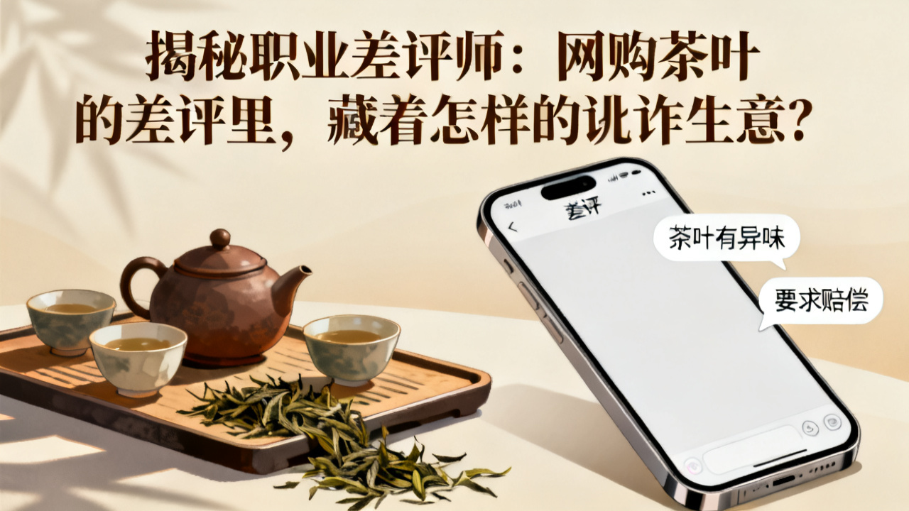 揭秘职业差评师:网上买茶的差评里,藏着怎样的讹诈生意?