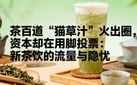 茶百道“猫草汁”火出圈，资本却在用脚投票