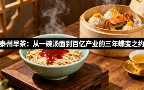 泰州早茶：从一碗汤面到百亿产业的三年蝶变之约