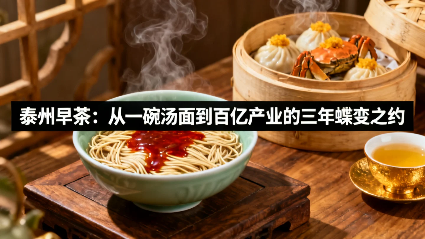 泰州早茶：从一碗汤面到百亿产业的三年蝶变之约