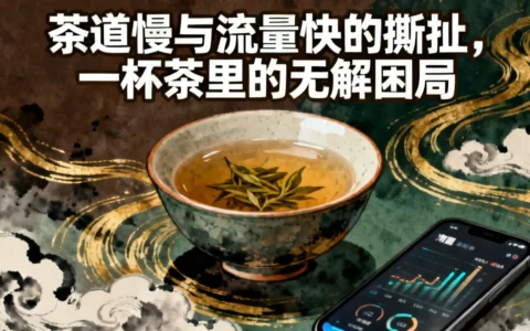 茶道慢与流量快的拉扯，一杯茶里的无解困局