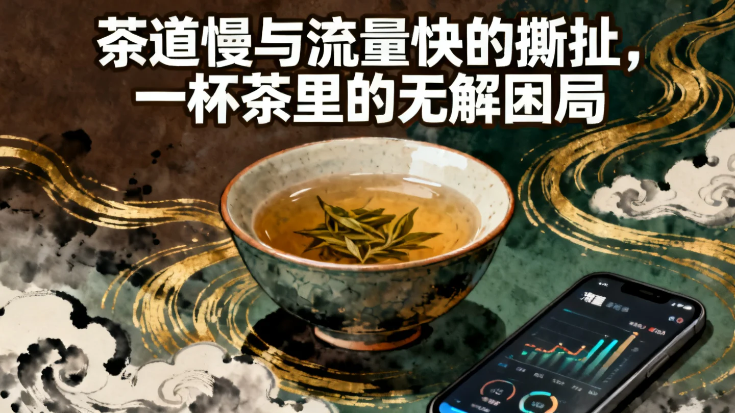 茶道慢与流量快的拉扯，一杯茶里的无解困局