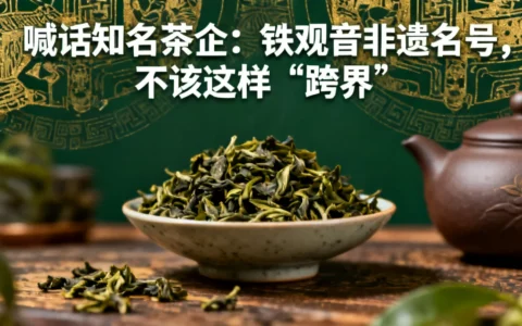 喊话知名茶企：铁观音的名号，真不该这样“跨界”