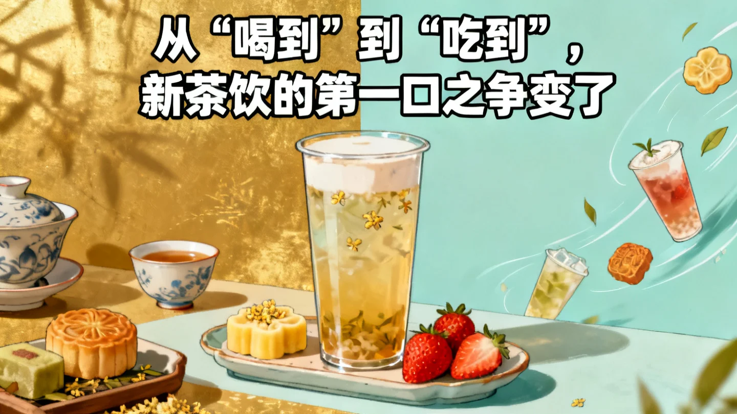 从“喝到”到“吃到”，新茶饮的第一口之争变了